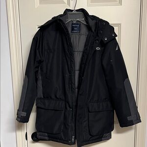 Nautica Black and Gray Performance Jacket
